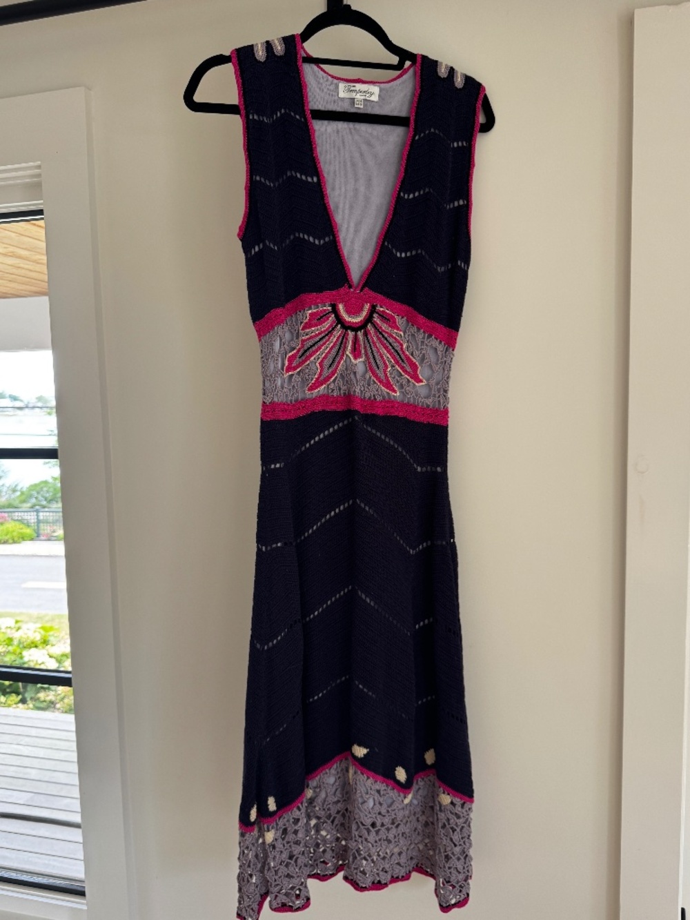 Temperley London Crochet Midi Dress
